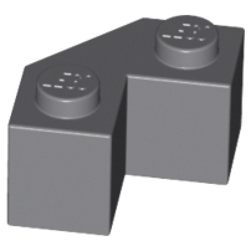 Steen, Aangepast Facet 2x2 Dark Bluish Gray